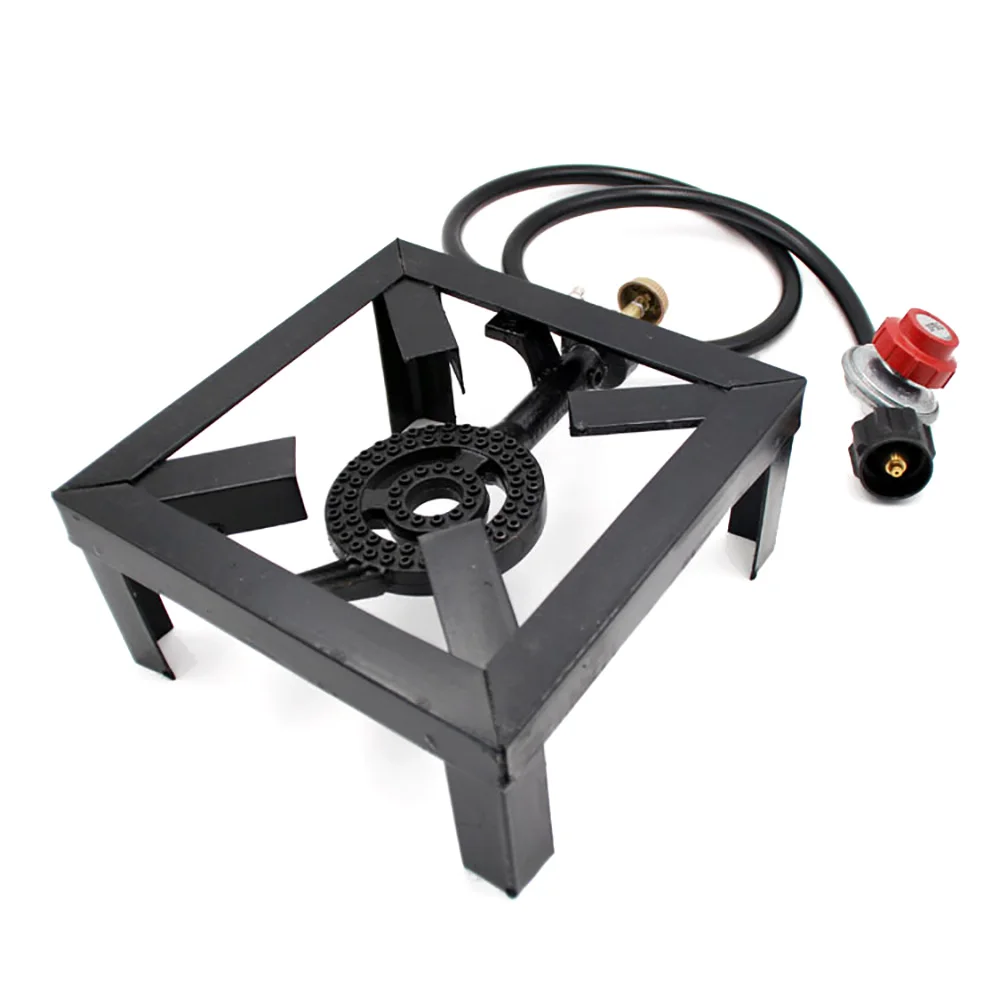 Anel de ebulição a gás 8kw, fogão de ferro fundido, fogão americano lpg, estrutura de ferro, fogão portátil de controle de fogo - Image 2