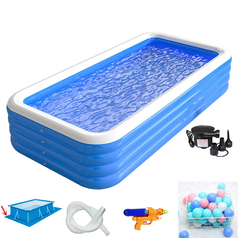 Foldable Dog Pool ,Durable Dog Pool With Reinforced Support Boards For Outside Backyard