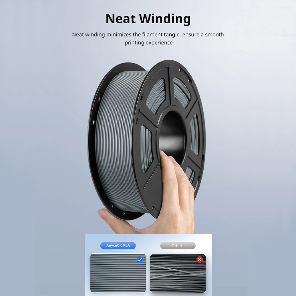 ANYCUBIC 3D Printer PLA Multicolor Filament 1.75mm 1kg/Roll Plastic Rubber Consumables Material For FDM 3D Printer Kobra - Image 4
