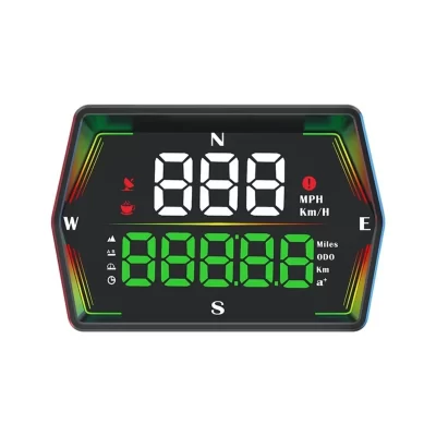 2025 Hud G21 Model Car Meter Easy Plug-In GPS Speedometer Car Accessories New Auto Electronics Heads-Up Display Digital