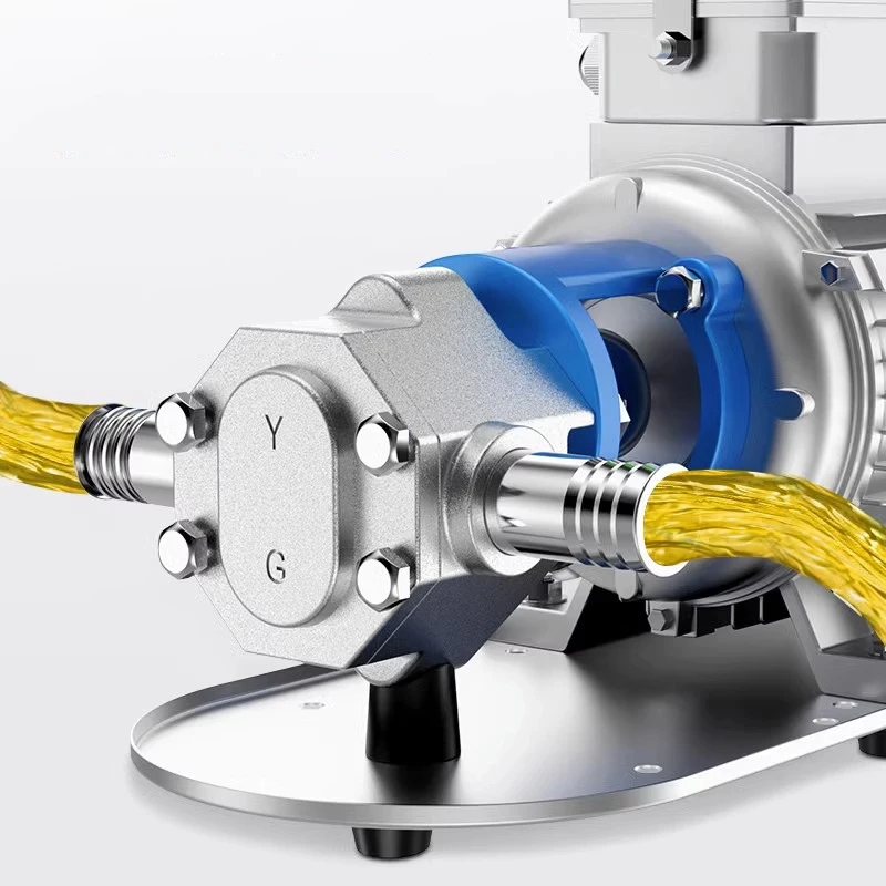 Self-priming stainless steel oil pump 220V/380V gear high viscosity engine oil diesel edible oil hydraulic oil pump - Image 2