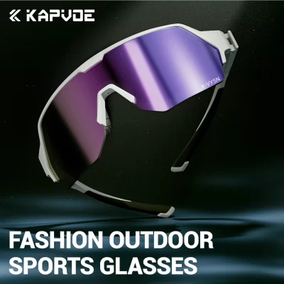 Kapvoe Men Women Outdoor Riding Windproof Goggles Cycling Sunglasses UV400 Protection Outdoor Sports Glasses Fishing Eyewear