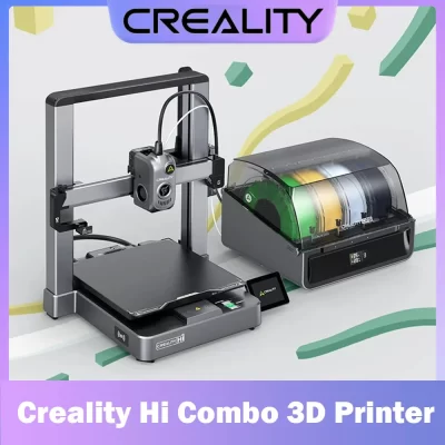 Creality hi combo impressão 3d com núcleo de impressão multicolorido cfs xz motion 500 mm/s velocidade auto nivelamento impressora de construção de metal