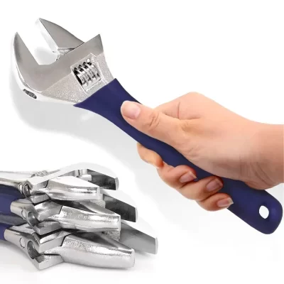 Chave inglesa ajustável multifuncional universal, chave de bolso, macaco, grande abertura, oficina mecânica, ferramenta de reparo manual