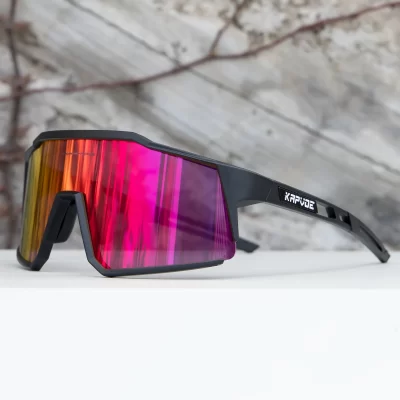 KAPVOE Outdoor Cycling Sunglasses Men Women MTB Glasses Road Bike Cycling UV400 Goggles Bicycle Mountain Sports Hiking Eyewear