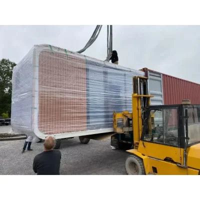 Wholesale Price Luxurious Prefab Pod Shaped Prefabricated Movable Steel Structure Container Homes Apple Cabin Kit Houses For Sal