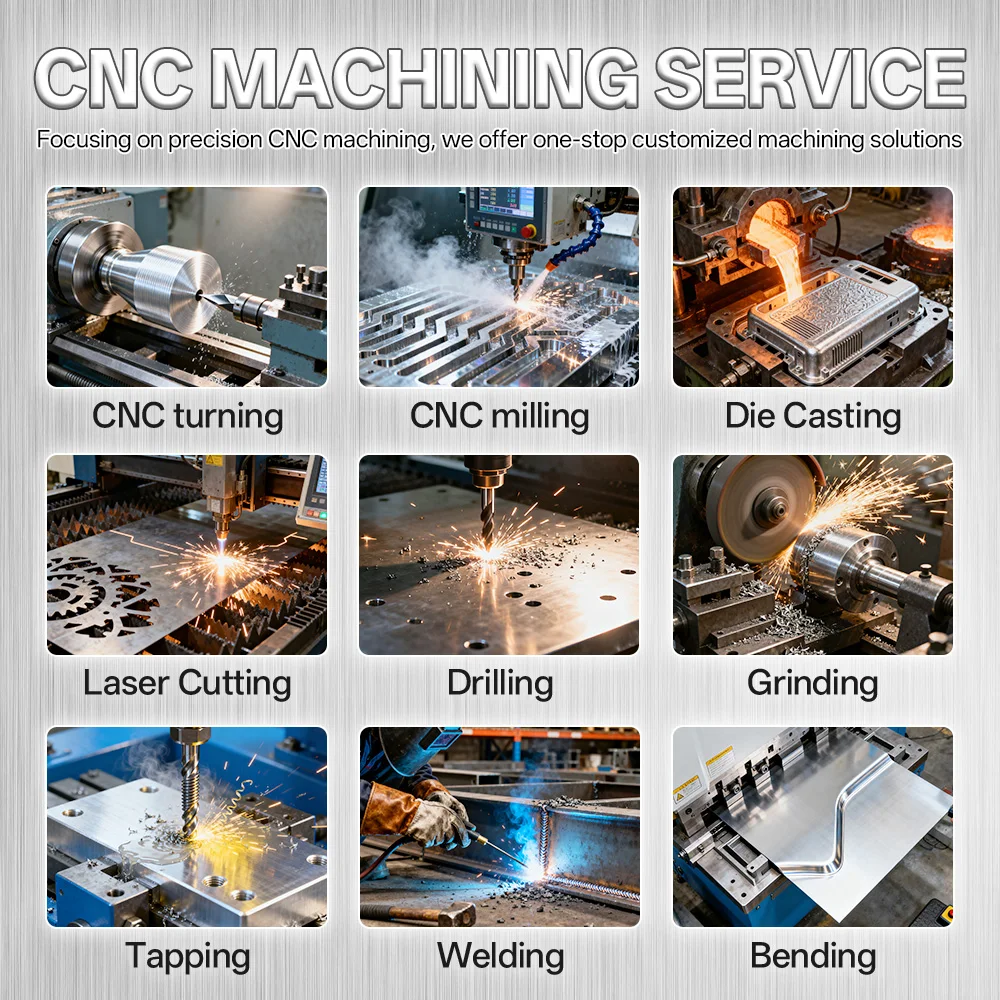 Máquinas de molde de fundição CNC personalizadas, liga de alumínio de magnésio, zinco, serviços de usinagem de máquinas cnc de alta precisão OEM - Image 2