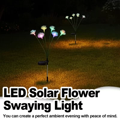 Flor solar jardim luz decorativa luzes ao ar livre passarela para quintal caminho de entrada à prova dwaterproof água alimentado gramado iluminação paisagem