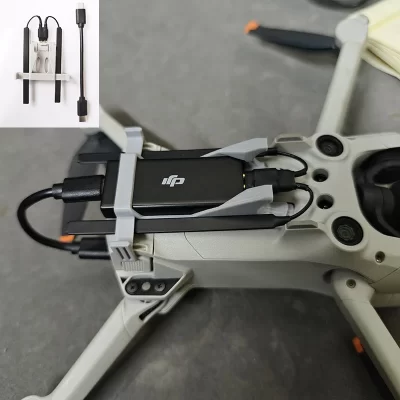 Suporte fixo para dji celular 4g módulo amplificador de sinal antena cabo de dados com efeito de trem de pouso para dji mini 3 3pro drone