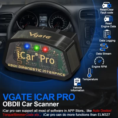 Vgate iCar Pro elm327 V2.3 OBD 2 OBD2 Ferramenta de diagnóstico de carro WIFI Bluetooth 4.0 para IOS Ferramenta de digitalização ODB2 Scanner automático PK ELM 327 V1 5