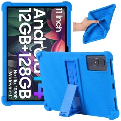 Capa de silicone macio com 4 cantos grossos com suporte para chuwi aupad 10.95 "tablet case hipad 11 funda protetora à prova de choque