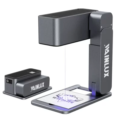 Walinux z3 cortador de gravador a laser impressora alta precisão 60w máquina gravura dobrável foco automático 600 mm/s para vidro acrílico