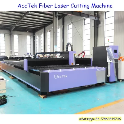 Máquina de corte a laser de fibra de 6000 watts, folha de ferro a laser, máquina de corte para metal AKJ2560F