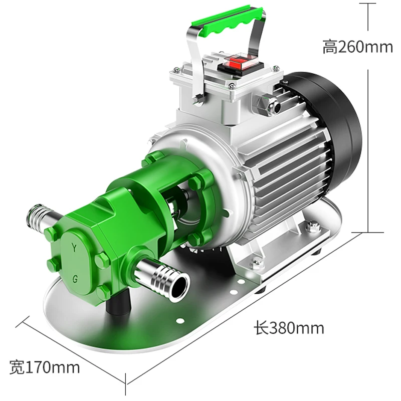 Self-priming stainless steel oil pump 220V/380V gear high viscosity engine oil diesel edible oil hydraulic oil pump - Image 5