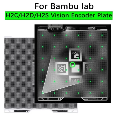 Para bambu lab h2d visão codificador placa impressora 3d 50μm precisão de movimento calibração avançada ambulab h2s visão codificador
