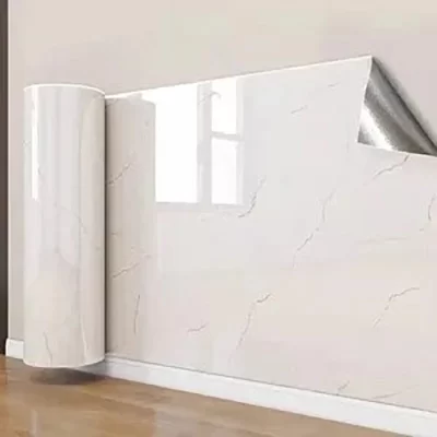 1 rolo de imitação de mármore telha cerâmica 40cm auto-adesivo pvc papel de parede do banheiro à prova dwaterproof água adesivo de parede quarto