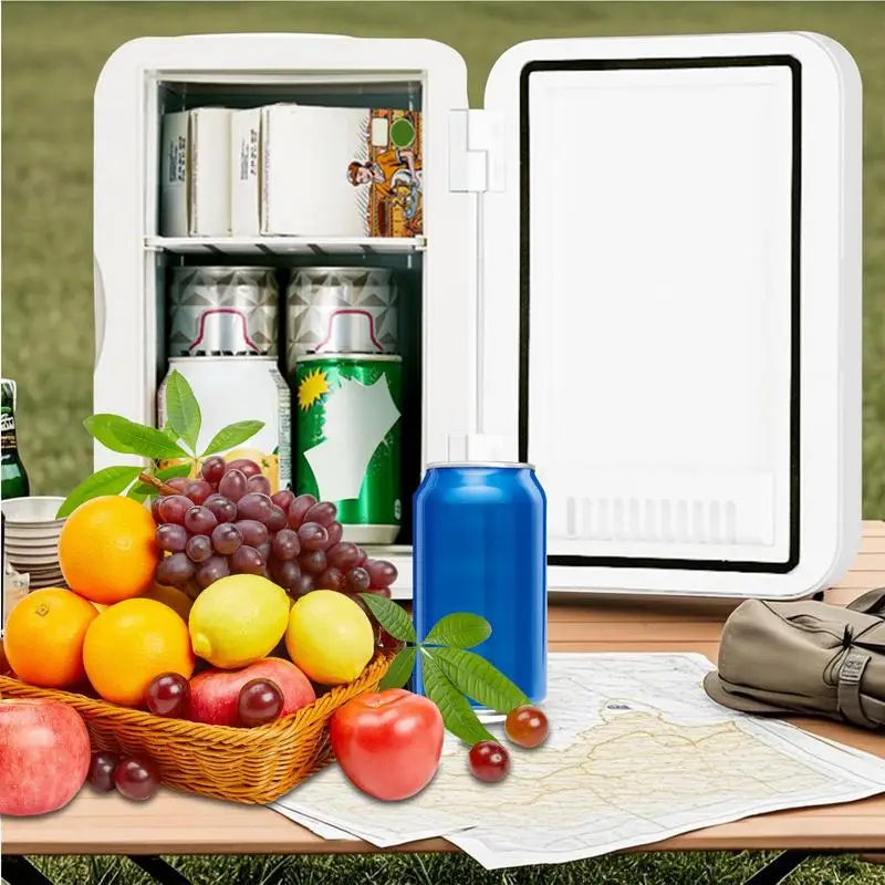 8L Portable Car Mini Small Refrigerator Electric Freeze Heating Dual Use Household Refrigerator SkinCare Makeup Storage 12V 220V - Image 3