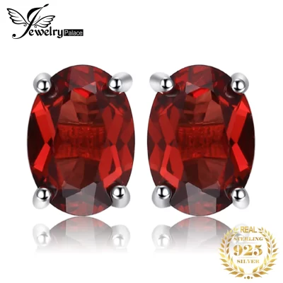 Jewelrypalace natural granada ametista citrino peridoto azul topázio 925 brincos de prata esterlina para mulheres jóias de pedras preciosas