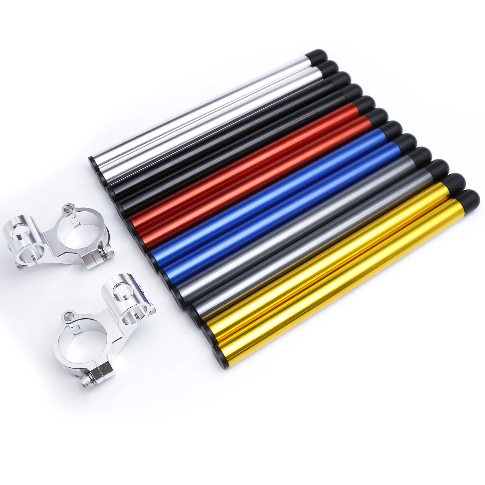 Universal cnc 37mm 41mm 43mm 45mm 48mm 50mm 51mm clipe de motocicleta em ons garfo riser 1.5 "guiador clip-ons - Image 3
