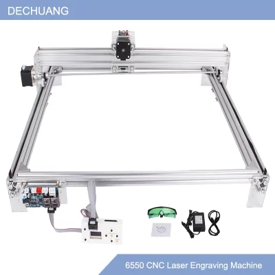 CNC Laser Gravador com Controlador Offline, Máquina De Gravura, Roteador De Madeira, Área De Trabalho 65cm x 50cm, 20W, 6550