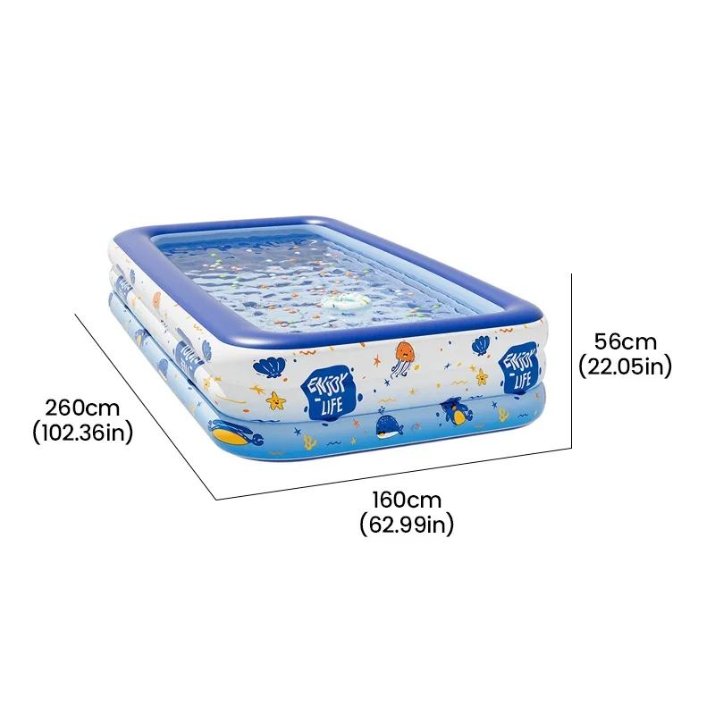 Swimming Pool Inflatable 1.5/1.8/2.1/2.6/3 Meters Indoor Outdoor Household Portable Inflatable Swimming Pool Children Water Toys - Image 5