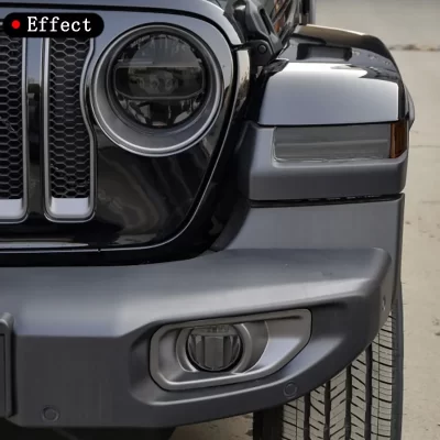 Farol do carro de segurança preto película protetora lanterna traseira tpu adesivo filme adesivo accessore para jeep wrangler gladiator 2008-2022