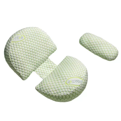 Travesseiro para gravidez e maternidade, almofada corporal de algodão em forma de u, suporte para enfermagem, cintura, roupa de cama para mulheres expentes