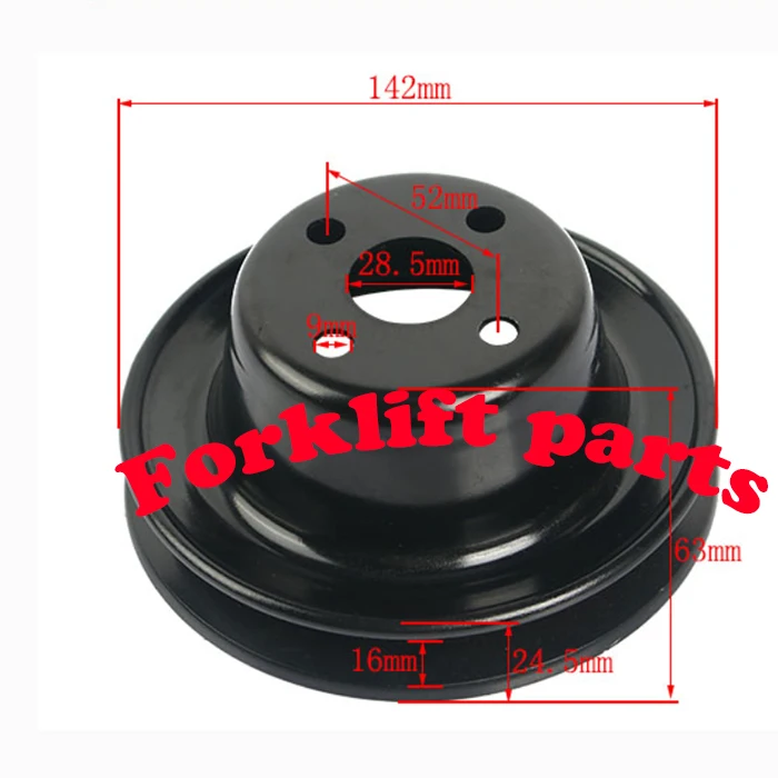 Forklift Parts Pulley Fan used for TOYOTA 1DZ/2Z/3Z engine 7FD/8FD10-30 with OEM 16371-78703-71, 16371-78700-71,16371-78702-71