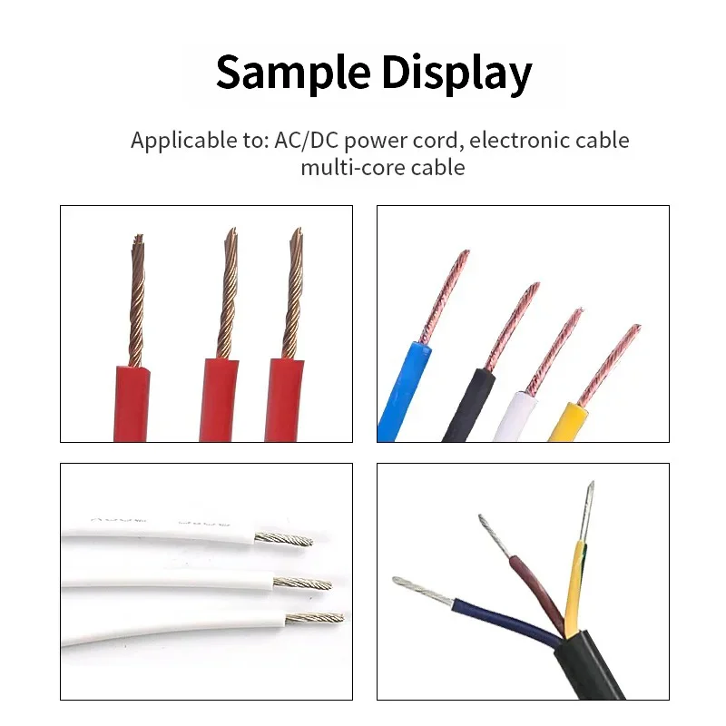 0.1-1.5mm² Electric Wire Stripping Machine 40W Rubber Wires AC/DC power cord electronic cable multi-core cable Twisting Peeling - Image 2