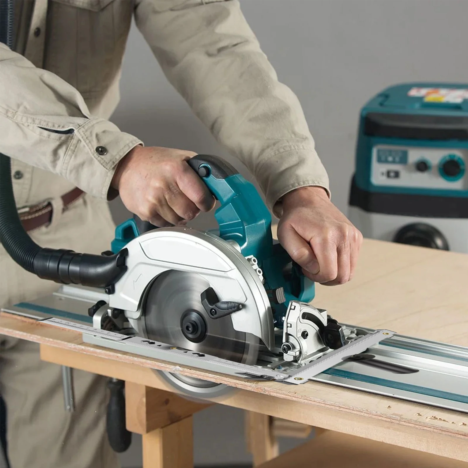 Cutting Machine Edge Guide Positioner Stainless Steel Multifunctional Cutting Machine Safety Woodworking Table Saw Circular Saw - Image 2