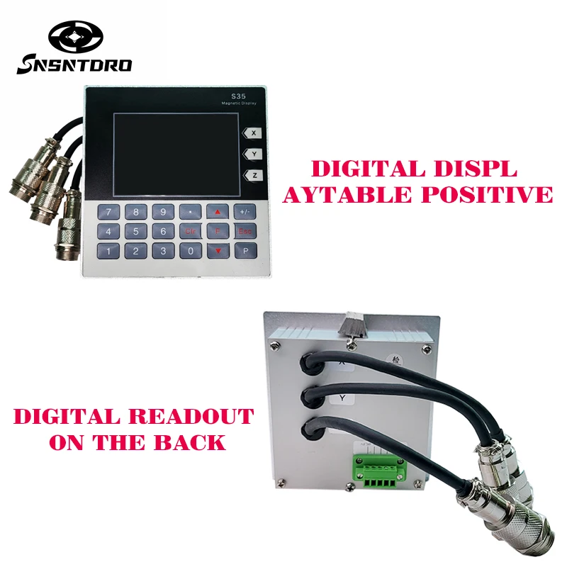 Alta precisão s35/3 eixos leitura digital dro codificador de sensor magnético de 5.7 polegadas para máquina de torno de fresagem de pedra para carpintaria - Image 2