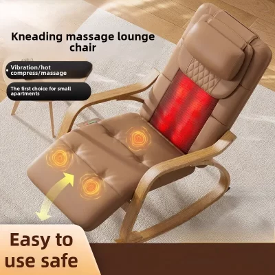 Cadeira de massagem doméstica pequena, totalmente automática, inteligente, elétrica, mini coluna cervical e parte inferior das costas, cadeira de balanço