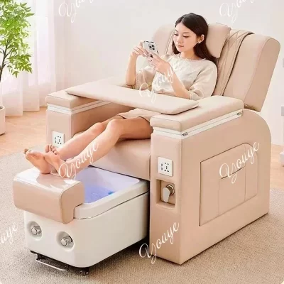 Spa luxo pedicure cadeira profissional poltrona unhas salão de beleza cadeiras led bela pededa massagem sillones de pedicura móveis