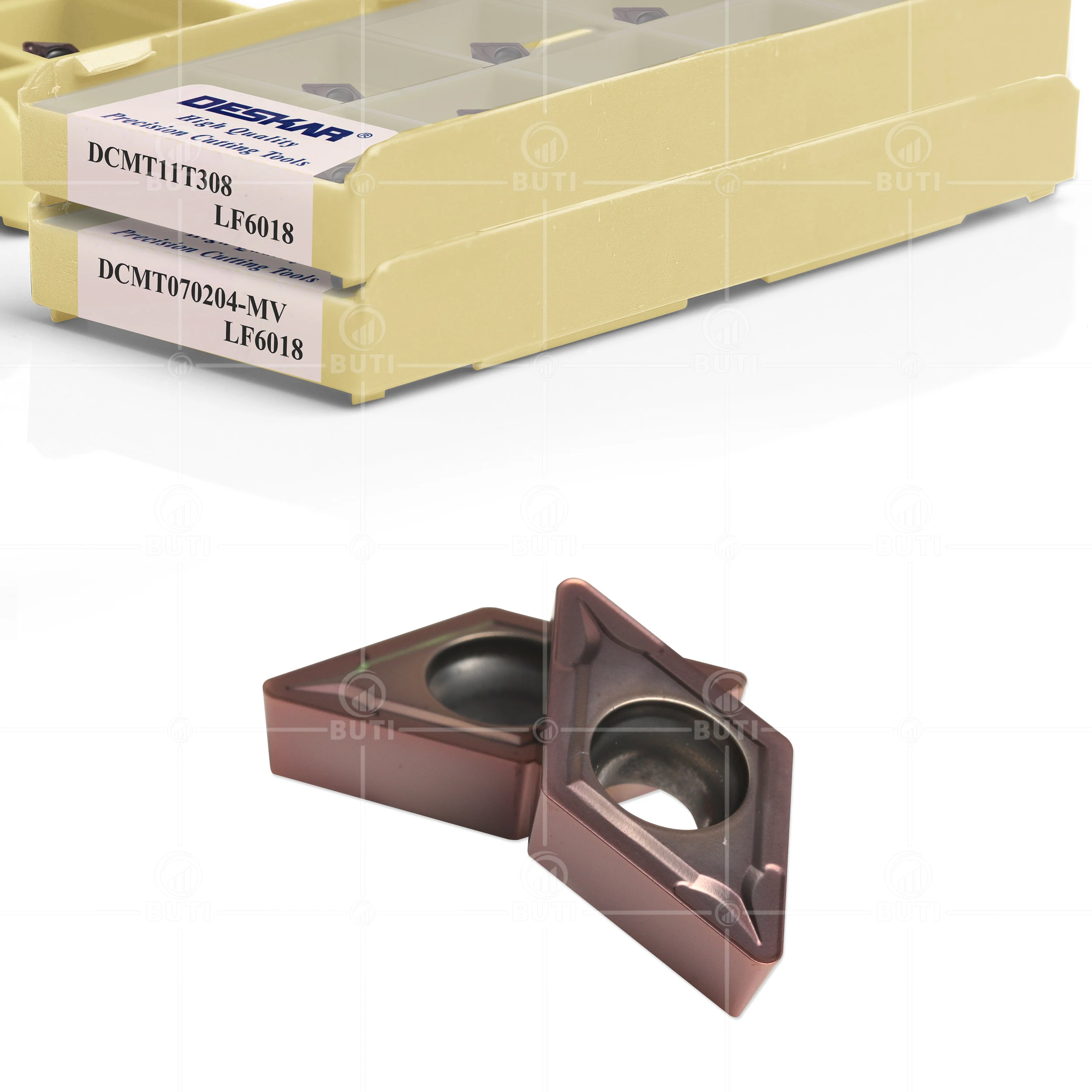 DESKAR 100% DCMT original 070204 DCMT 070208 -MV DCMT11T304 DCMT11T308 LF6018 Cortador de torno CNC Inserções de metal duro Ferramenta de torneamento - Image 3