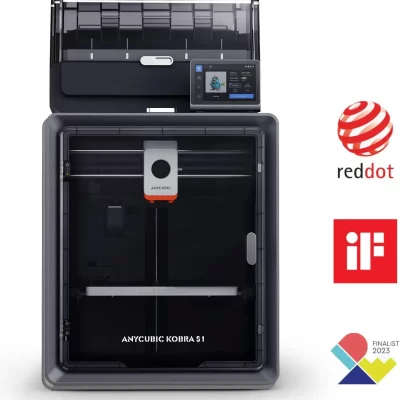 Anycubic Kobra S1 Combo Impressora 3D multicolorida de alta velocidade Max 600 mm/s Impressão rápida de alta precisão 250x250x250mm