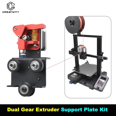 Kit de placa de suporte para extrusora de engrenagem dupla, atualização de acionamento direto para Ender-3 ender 3 pro cr 10, cr 10s adaptador de extrusora peças de impressora 3d
