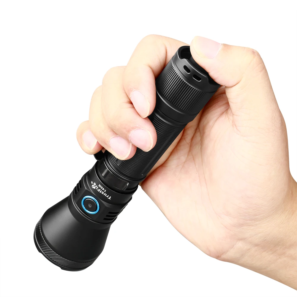 Trustfire T40R Tactical Rechargeable lamp 1800Lumen 550Meter Beam Range Led Flashlight with Usb Charging Self-defense IP68 Torch - Image 5