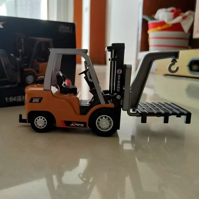 1/64 Rc Forklift Mini Semi-proportional 2.4G Rc Car Bluetooth Alloy Remote Control Engineering Vehicle Children Toys Ask Nanfeng - Image 6