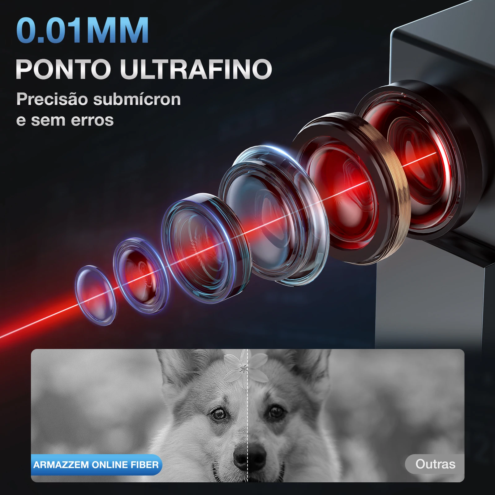 Daja s4 50w máquina de marcação a laser de fibra metal placa de identificação gravador para jóias aço inoxidável portátil gravura industrialdesktop - Image 3