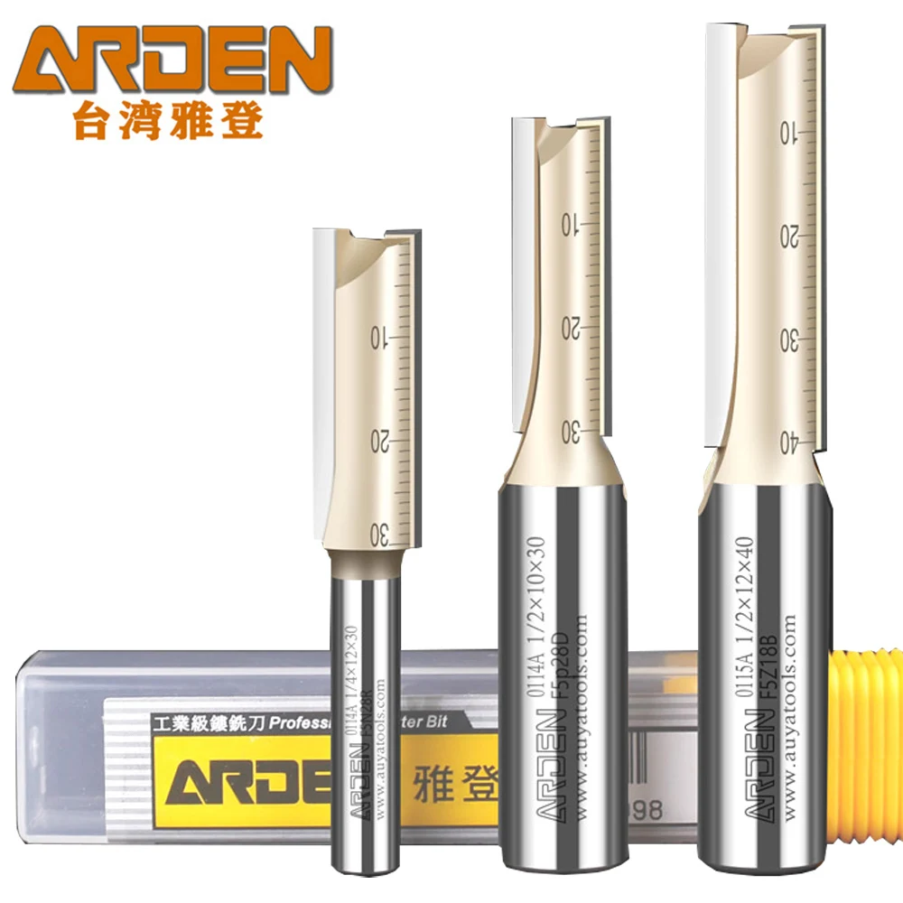 Ardo métrico 2 flauta reta roteador bit 1/4 1/2 Polegada haste 3-25mm diâmetro de corte carboneto entalhado escultura para madeira mdf