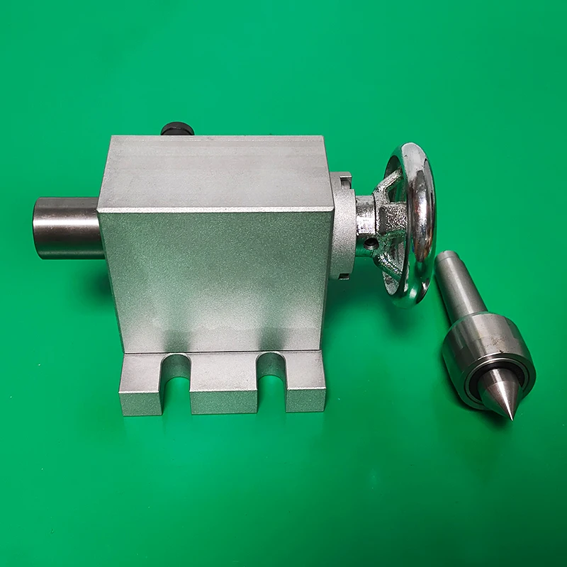 MT2 Tailstock 65mm de altura central para 80mm Chuck 4o eixo CNC Router Máquina de gravura Kit de ferramentas de perfuração e fresagem