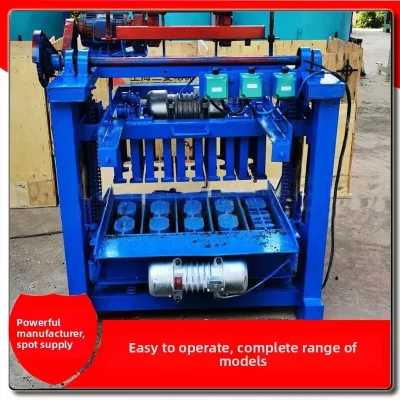 4-35a nova máquina de argila semiautomática, linha de produção de máquinas de fabricação de tijolos permeáveis ecológicos de cimento sem queimadura