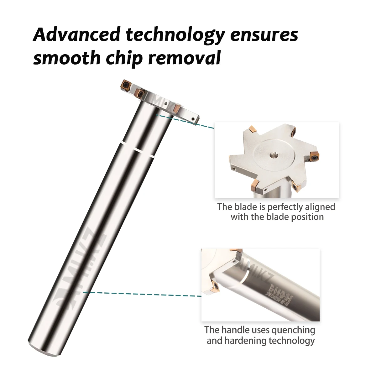 CNC Lathe Tool MTS T-Shaped Knife Series T-slot Milling Cutter Rod 6mm Slotting Cutter Straight Shank Seismic Use SPMT04 Inserts - Image 2