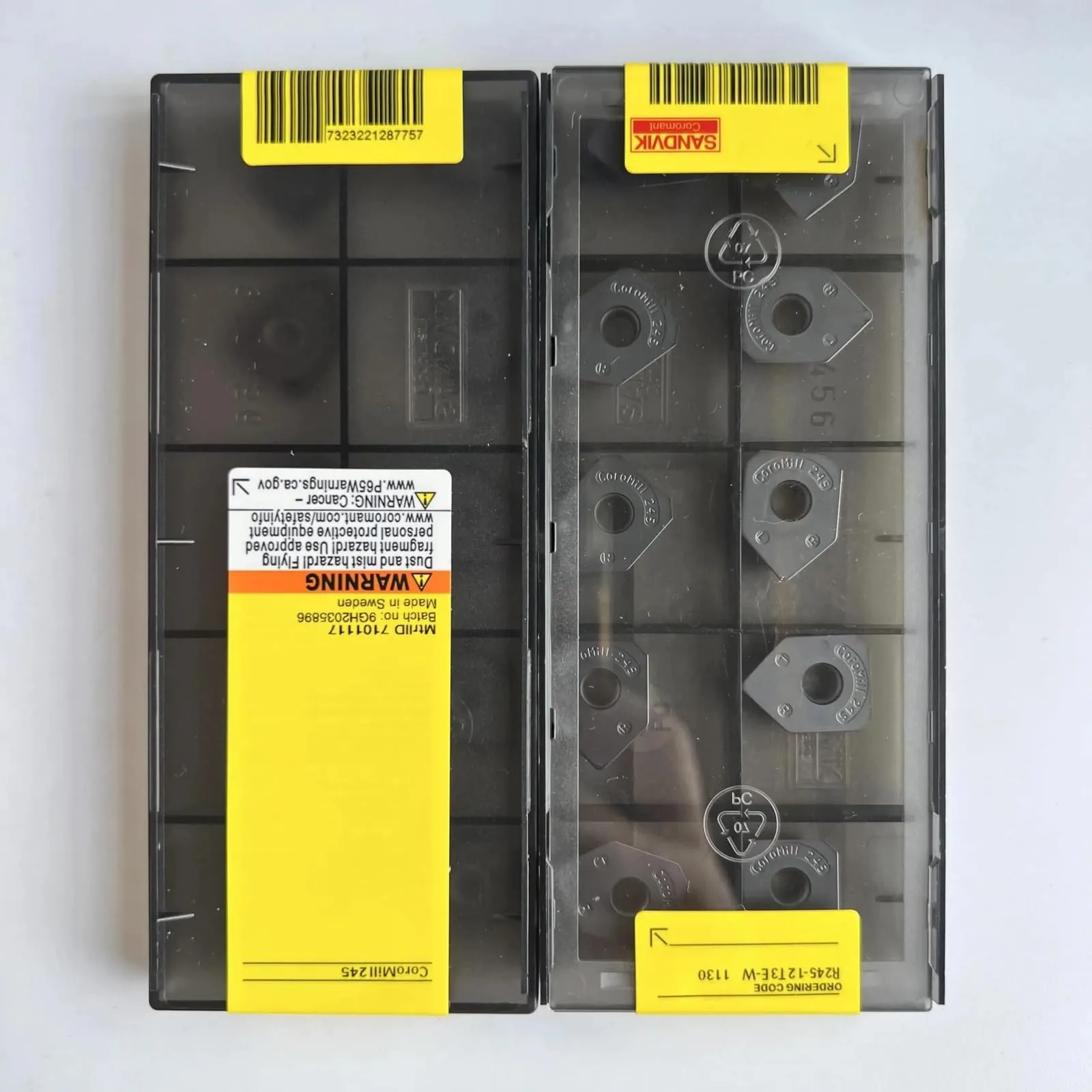 Original SANDVIK / R245-12T3E-W 1130 / Lâmina CNC de liga dura 10 unidades - Image 4