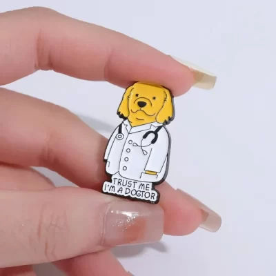 Barras de mim eu sou um cão alfinetes esmaltados personalizado animal médico broche lapela crachá animal jóias presente para amigo presente