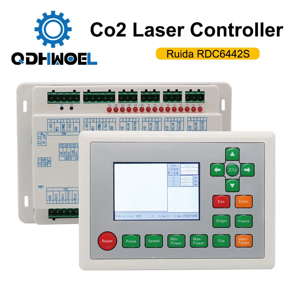 QDHWOEL Ruida RDC6442S RDC6442G Co2 Laser Controller for Laser Engraving and Cutting MachineRD Control System