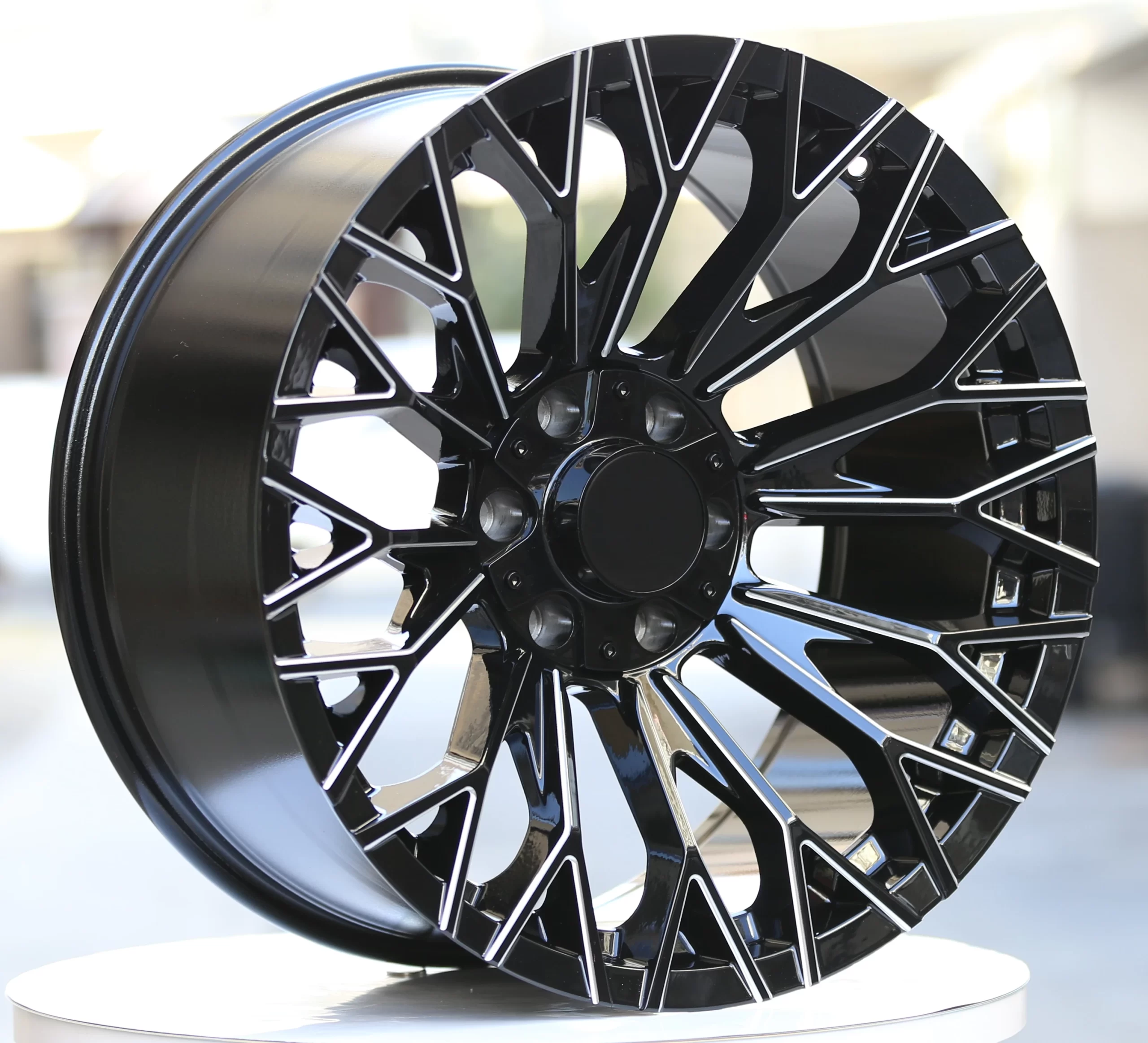 Rodas de liga de fundição côncava profunda de luxo 20*10j, 22*12j off road rodas especiais para jeep gmc ram ford f150 wrangler etc. - Image 2
