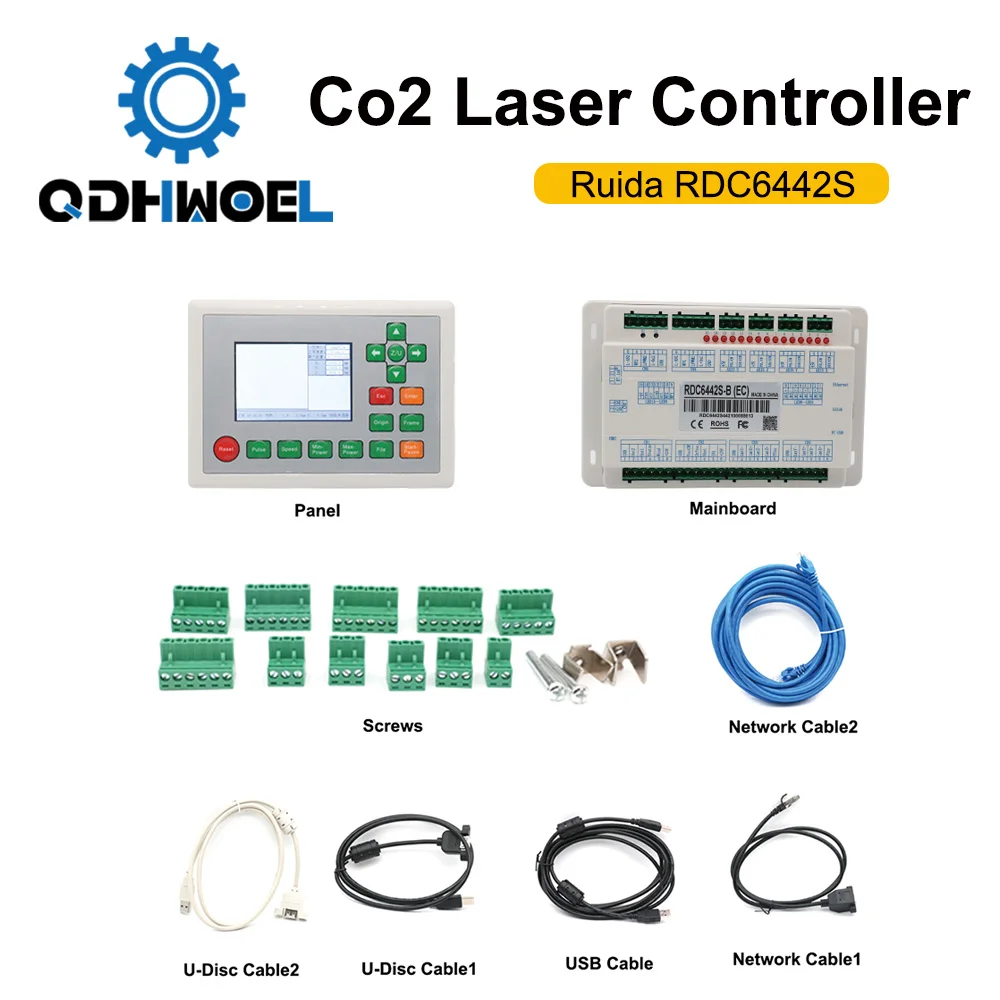 QDHWOEL Ruida RDC6442S RDC6442G Co2 Laser Controller for Laser Engraving and Cutting MachineRD Control System - Image 4