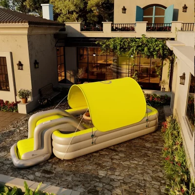 Swimming Pool Inflatable Pools Children's Family Outdoor Party Sun Shade Folding Swimming Pool Slides for Kids Babies