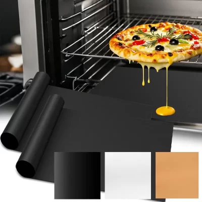 Novos forros de forno reutilizáveis, antiaderentes, proteção contra sujeira, tapete resistente ao calor para grelha de churrasco, acessórios para cozinhar e assar
